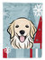 Winter Holiday Golden Retriever Garden Flag 2-Sided 2-Ply