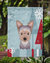 Winter Holiday Yorkie Puppy Garden Flag 2-Sided 2-Ply