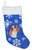 Winter Snowflakes Blenheim Cavalier Spaniel Christmas Stocking