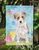 Wire Hair Jack Russell Easter Garden Flag 2-Sided 2-Ply