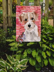 Wire Hair Jack Russell Love Garden Flag 2-Sided 2-Ply