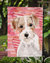 Wire Hair Jack Russell Love Garden Flag 2-Sided 2-Ply
