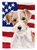 Wire Hair Jack Russell Patriotic Garden Flag 2-Sided 2-Ply