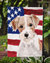 Wire Hair Jack Russell Patriotic Garden Flag 2-Sided 2-Ply