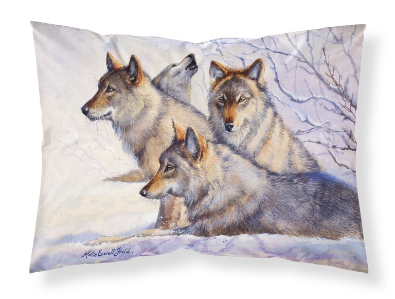 Wolves by Mollie Field Fabric Standard Pillowcase