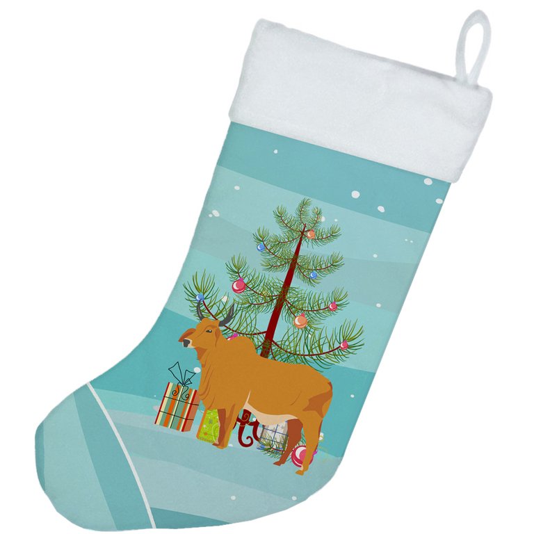 Zebu Indicine Cow Christmas Christmas Stocking