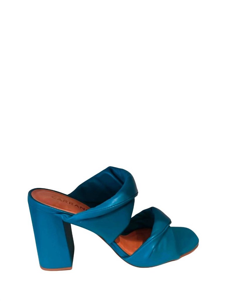 Puffy Sandals In Blue - Blue