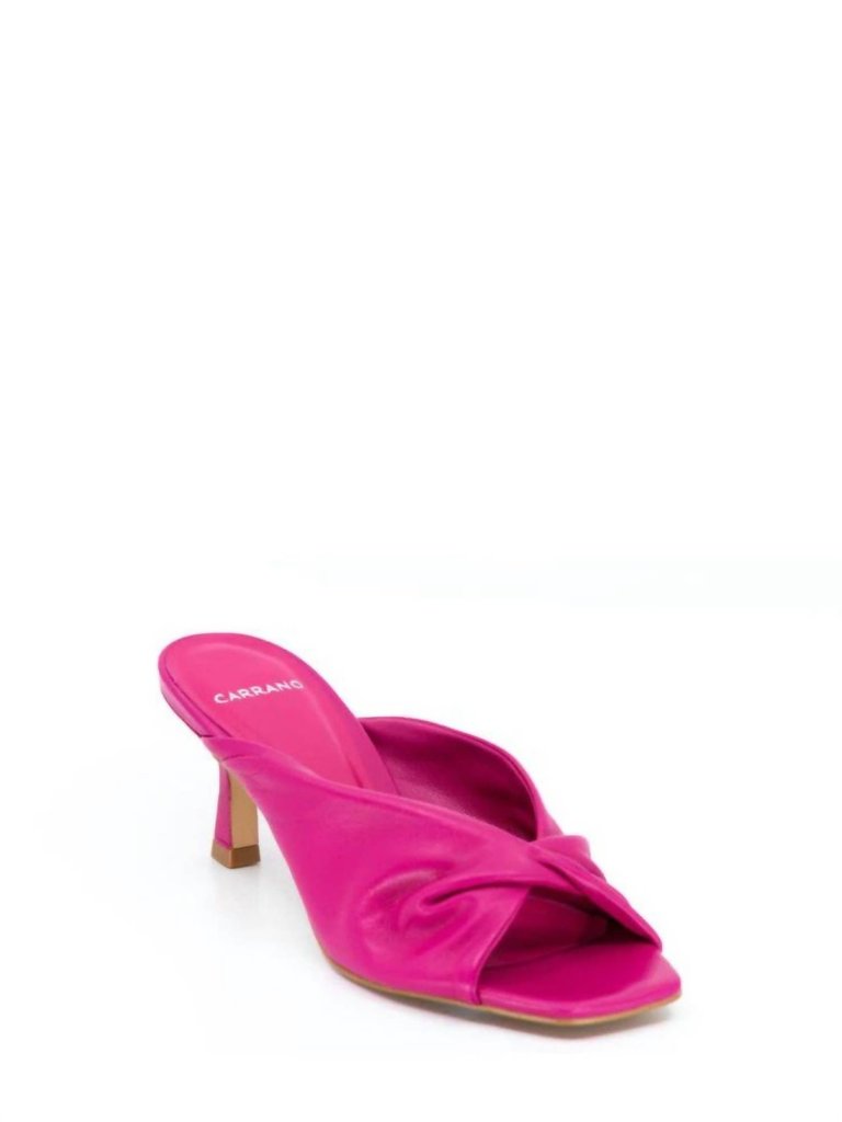 Sage Slide Sandals In Fushia