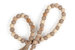 Fall Wooden And Jute Beads Garland With Jute Tassel, Round Beads