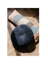 Handmade Circle Geo Lumbar Pillow, Multi- 12x34 Inch