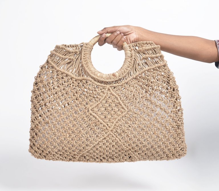 Macrame Jute Summer Market Bag