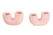 Nordic Style U Shaped Concrete Candle Holder - Pink (Set of 2)