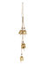 Recycled Iron 5 Bells Wind Chimes With Jute Strings - 20 inch