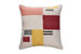 Rekha Handwoven Geometric Pillow, Pink & Wine- 18x18 Inch - Multi