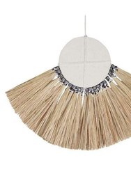 Soleil Fringe Boho Mirror Wall Decor - 13 inch