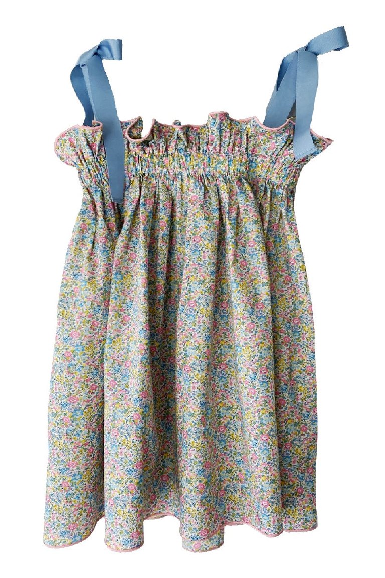 Girls' Jaime Dress In Pastel Ditsy Floral - Pastel Ditsy Floral