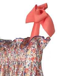 Jaime Dress in Coral Floral