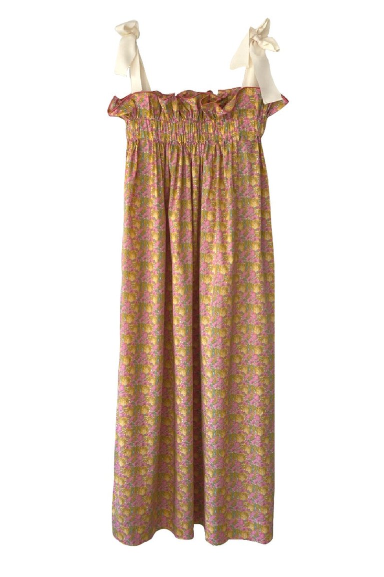 Jaime Dress - Pink and Gold Floral