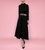 Women's Lounge Dress in Black Terry