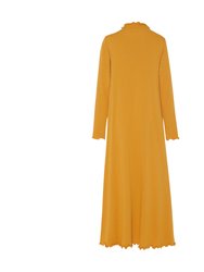 Women's Lounge Dress in Marigold French Terry