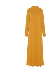 Women's Lounge Dress in Marigold French Terry - Marigold