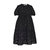 Women's Madeline Dress in Black Floral Jacquard - Black Floral