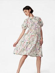 Women's Madeline Dress in Colorful Spring Garden Floral - Floral