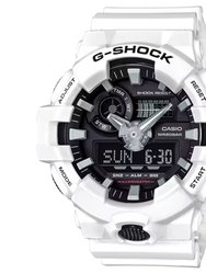 G Shock GA-700 Series Analog Digital Watch - White/Black
