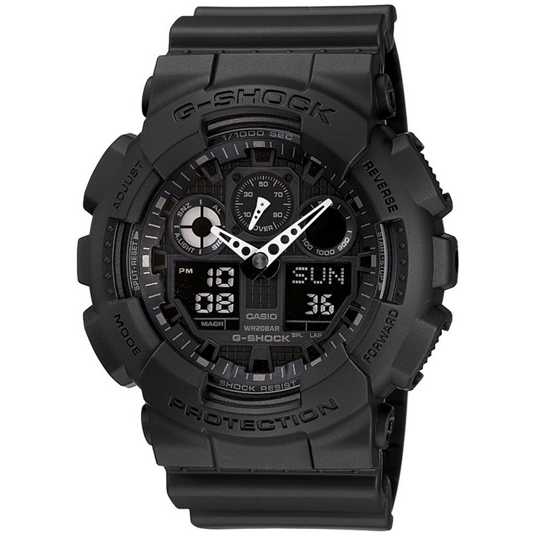 Mens Black G-Shock Analog-Digital Watch - Black