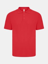 Casual Classic Mens Eco Spirit Organic Polo Shirt - Red