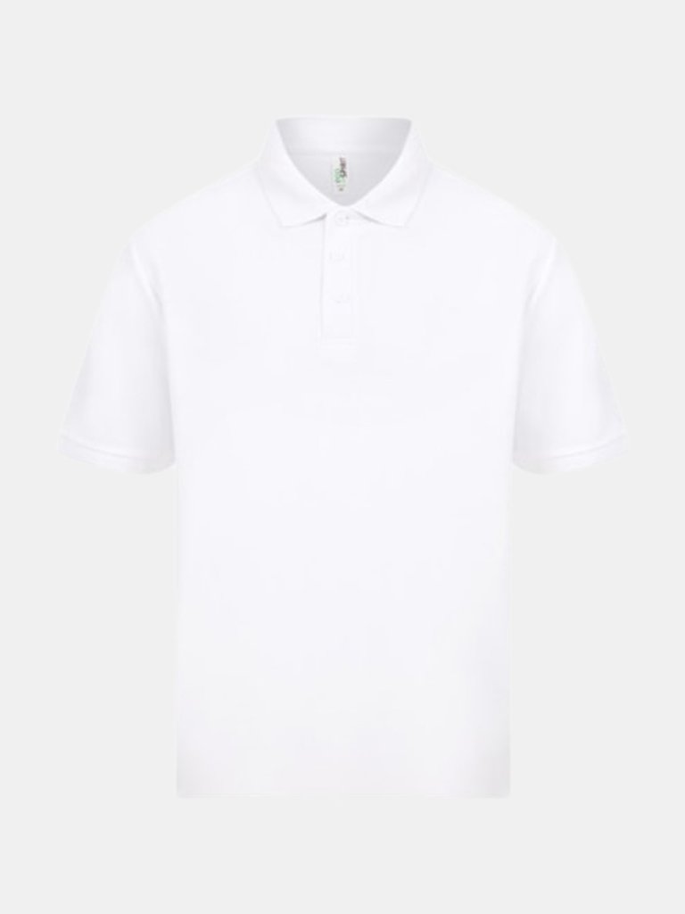 Casual Classic Mens Eco Spirit Organic Polo Shirt - White