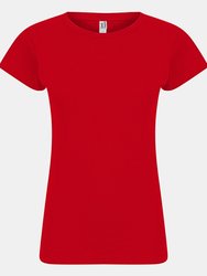 Casual Classic Womens/Ladies T-Shirt - Red