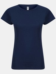 Casual Classic Womens/Ladies T-Shirt - Navy