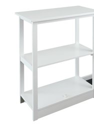 Adams 3-Shelf Bookcase With Concealed Sliding Track