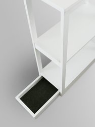 Adams 3-Shelf Bookcase With Concealed Sliding Track