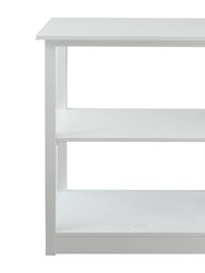 Adams 3-Shelf Bookcase With Concealed Sliding Track