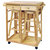 Breakfast Cart With Drop-Leaf Table - Natural