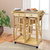 Breakfast Cart With Drop-Leaf Table