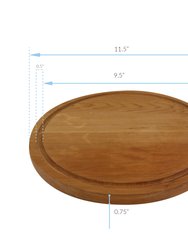 Delice Round Cutting Board With Juice Drip Groove - Cherry Wood