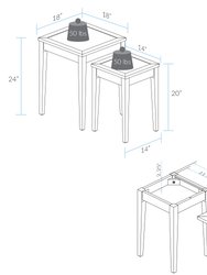 Lincoln Nesting End Tables With Concealed Compartment