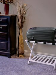 Luggage Rack With Shelf