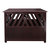 Modern Lattice Wooden Pet Crate End Table