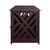 Modern Lattice Wooden Pet Crate End Table