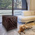 Modern Lattice Wooden Pet Crate End Table