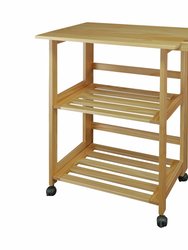 Trek Folding Kitchen Cart - Natural 