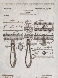 Safety Razor Patent Print