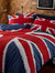 Union Jack Duvet Set Full (UK - Double) - Red/White/Blue