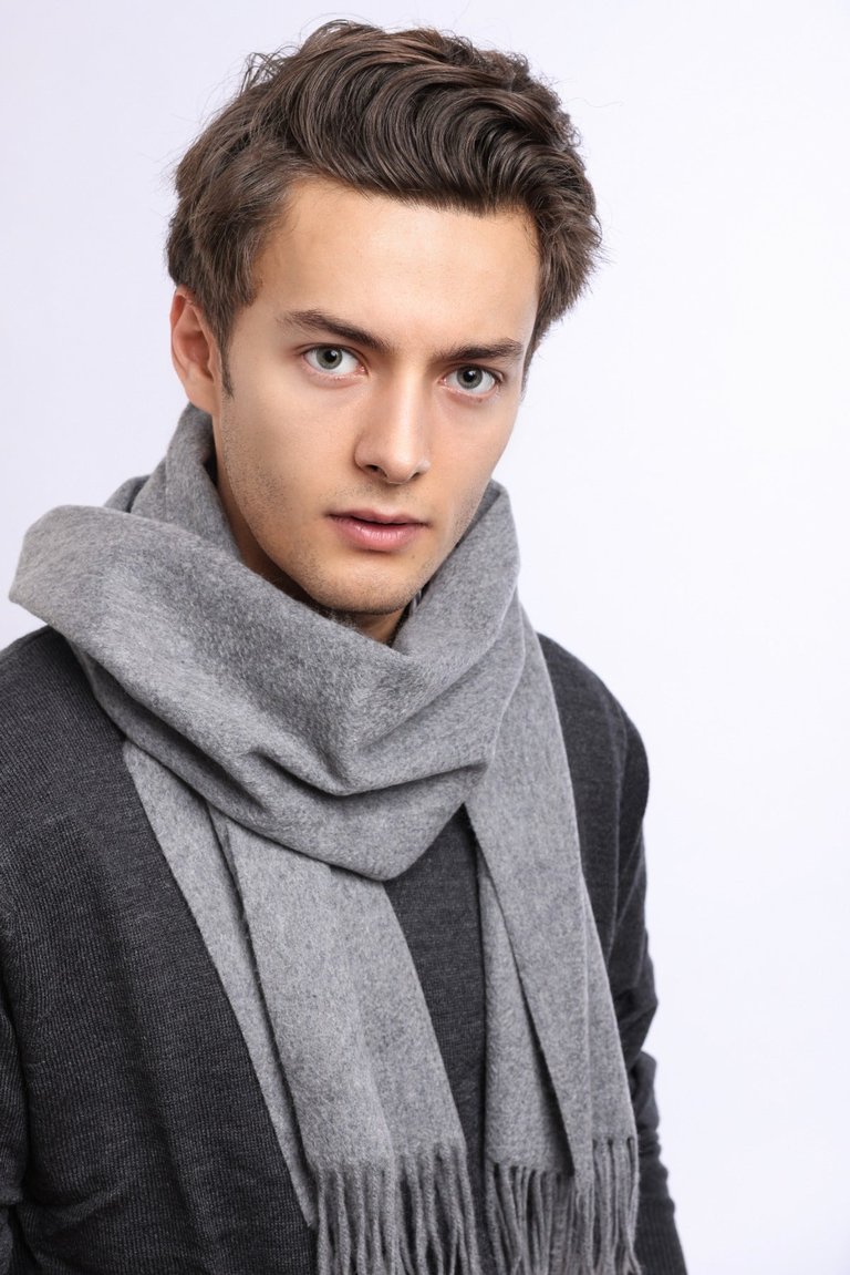 Yule Series Scarf - Koala Grey