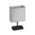 17" Grey Table Lamp With USB Port And Charging Dock - Black