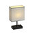 17" Grey Table Lamp With USB Port And Charging Dock